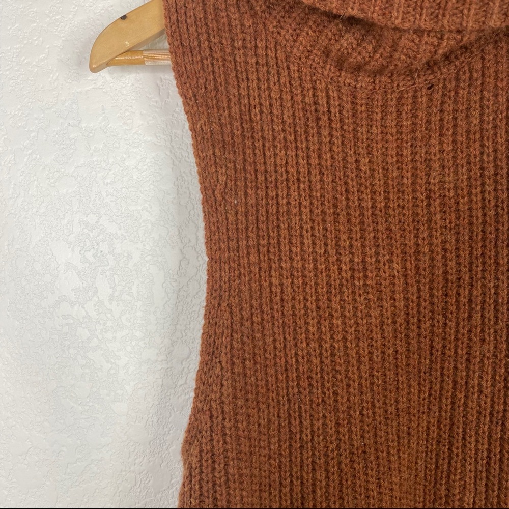 Free People Orange Wool Blend Turtleneck Sweater - Picture 6 of 12